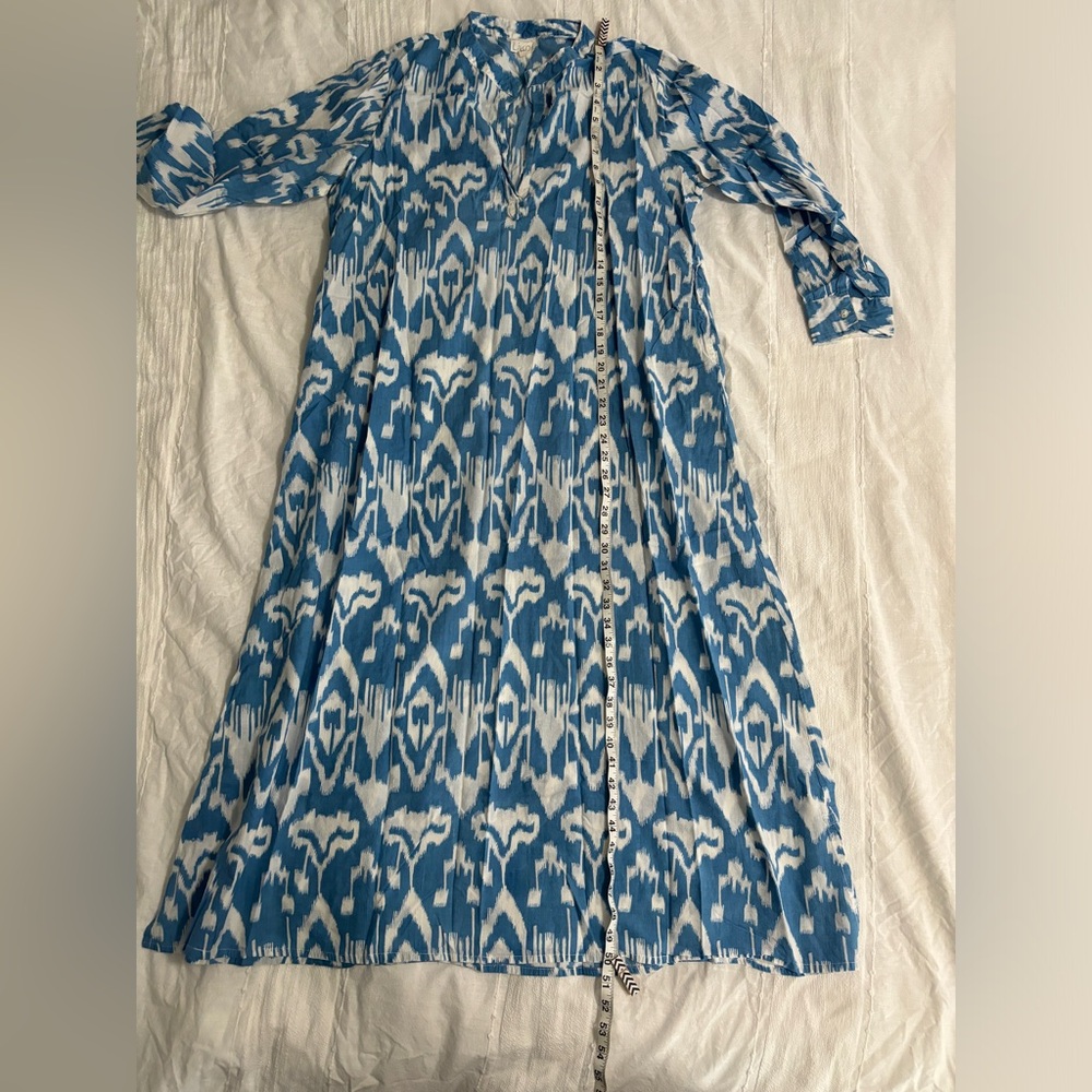 Livro Classic Kurta Blue Ikat Size Xl View 6